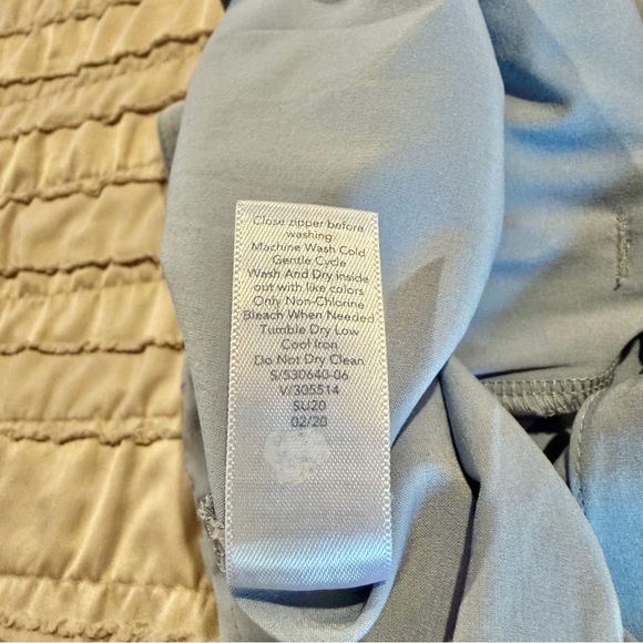 Athleta Skyline Pant II in Blue Star Paperbag Tie Waist Bow High Rise 0 530640 - Picture 8 of 11